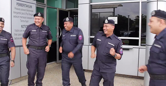 Malaysia’s police join the Running Man Challenge